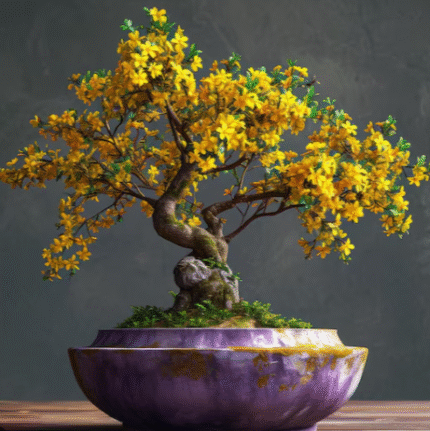 Yellow -Blue Bell_Bonsai Plant